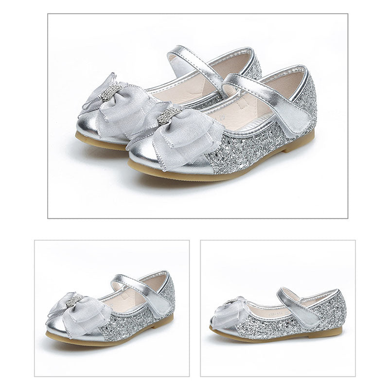 Yürümeye Başlayan Eğlenceli Ve Sevimli Sandalet Kız Fiyonk Payet Boncuk Prenses Sandalet