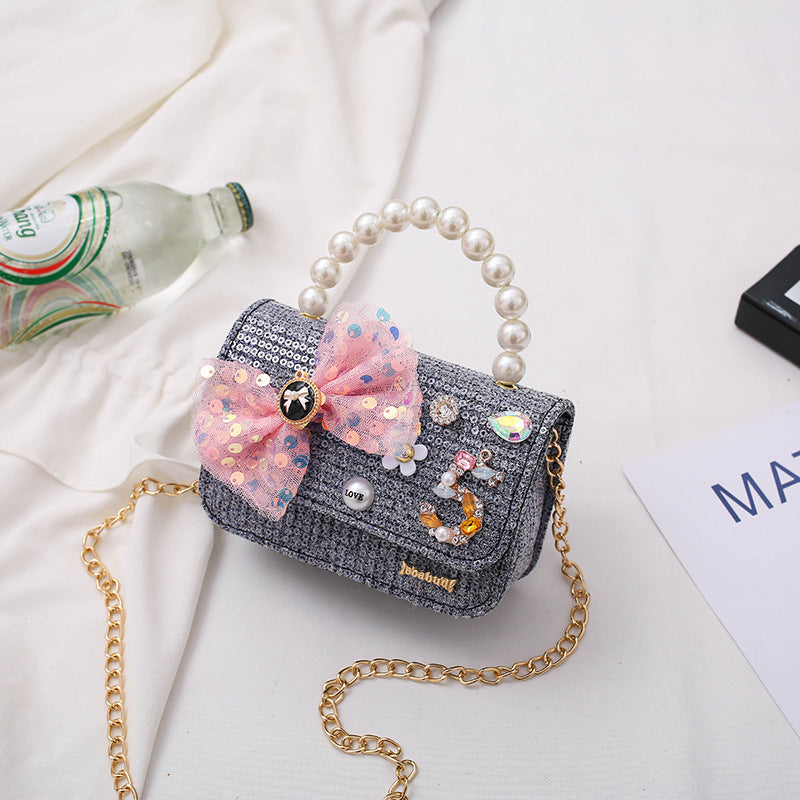 Sevimli Kız Bebek Crossbody Fiyonklu Moda Çanta