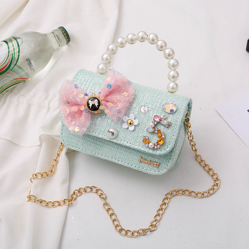 Sevimli Kız Bebek Crossbody Fiyonklu Moda Çanta