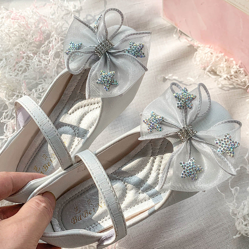 Kız Çocuk Fiyonklu Dantel Ayakkabı