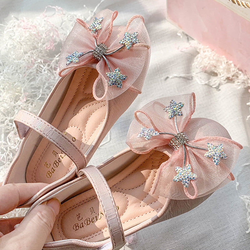 Kız Çocuk Fiyonklu Dantel Ayakkabı