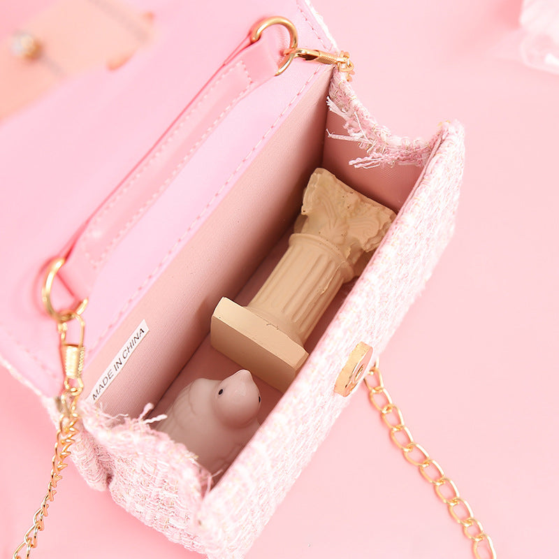 Sevimli Fiyonklu Prenses Crossbody Çanta