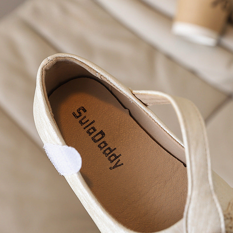 Kız Prenses Ayakkabı Çocuk Gümüş Yumuşak Taban Deri Ayakkabı