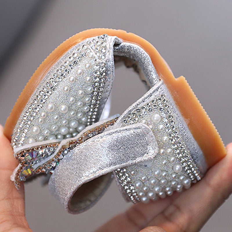 Kız Bebek Sevimli Kelebek Fiyonk Prenses Ayakkabı