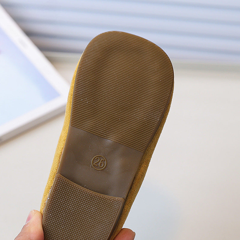 Kız Çocuk Rhinestone Prenses Ayakkabı Sevimli Fiyonk Ayakkabı