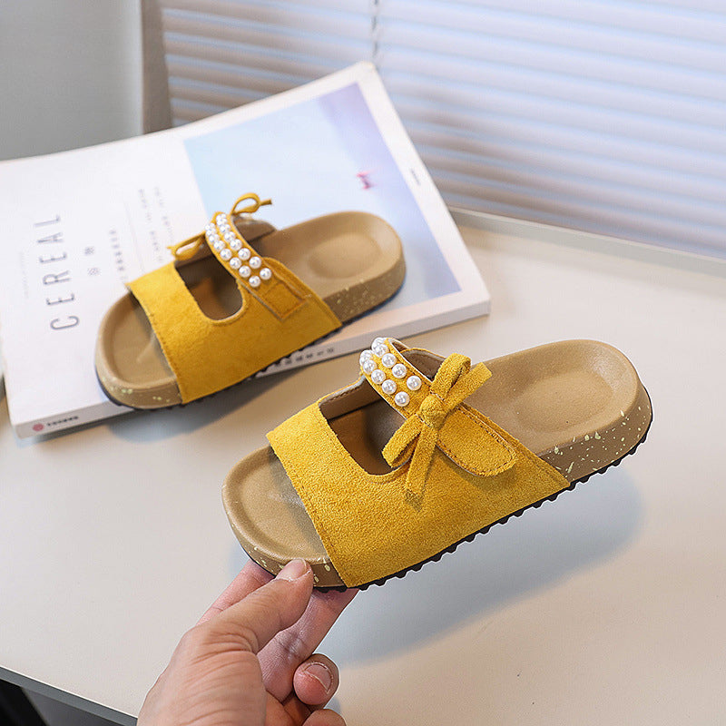 Yaz Yeni Kız Modası İnci Prenses Ayakkabı Sandalet