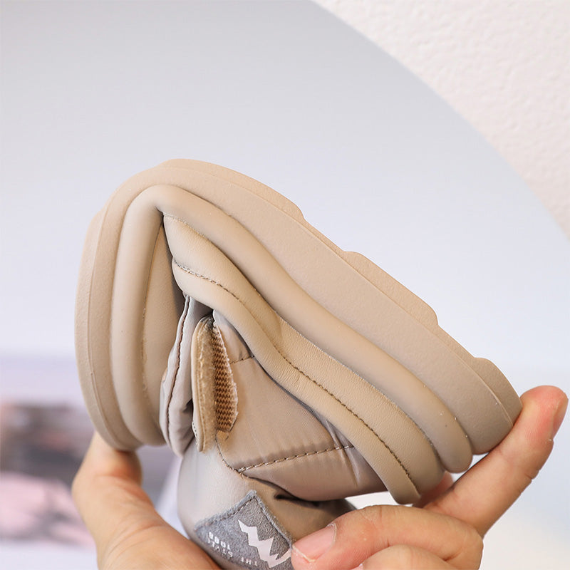 Kışlık Kız Bebek Büyük Kelebek Ayakkabı Sıcak Prenses Ayakkabı