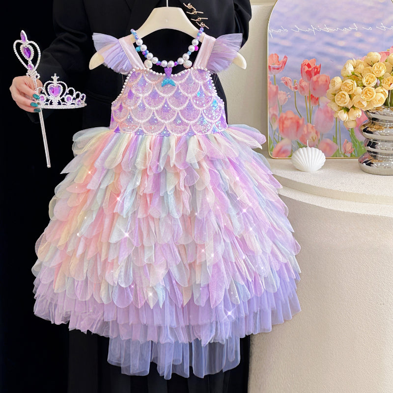 Mermaid Kız Elbisesi