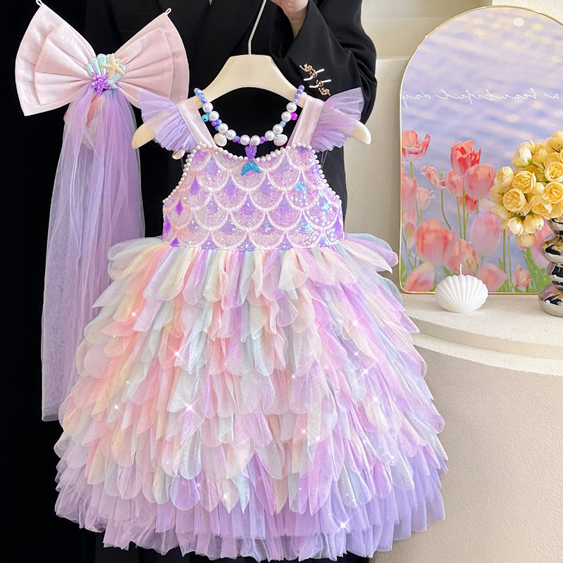 Mermaid Kız Elbisesi