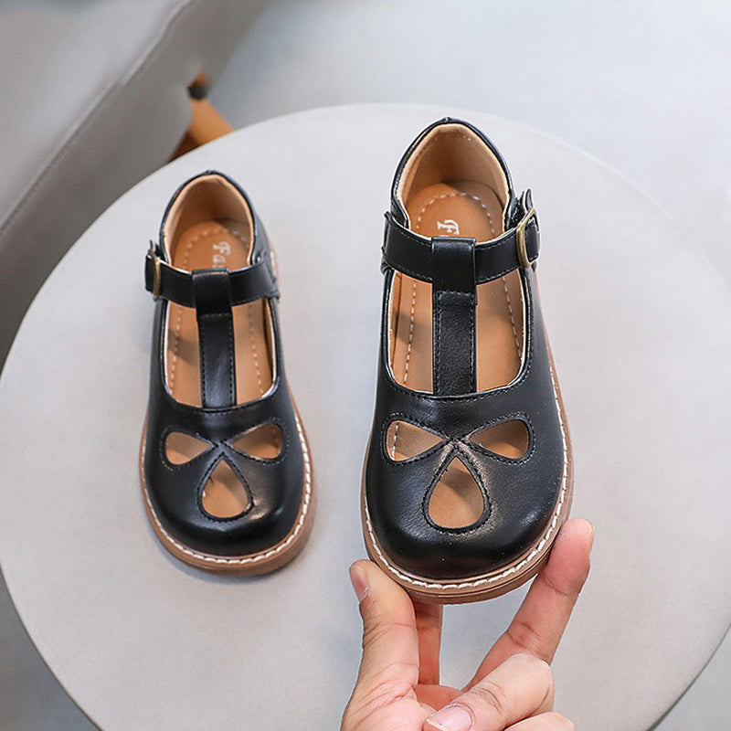 Prenses Deri Ayakkabı İçi Boş Sandalet