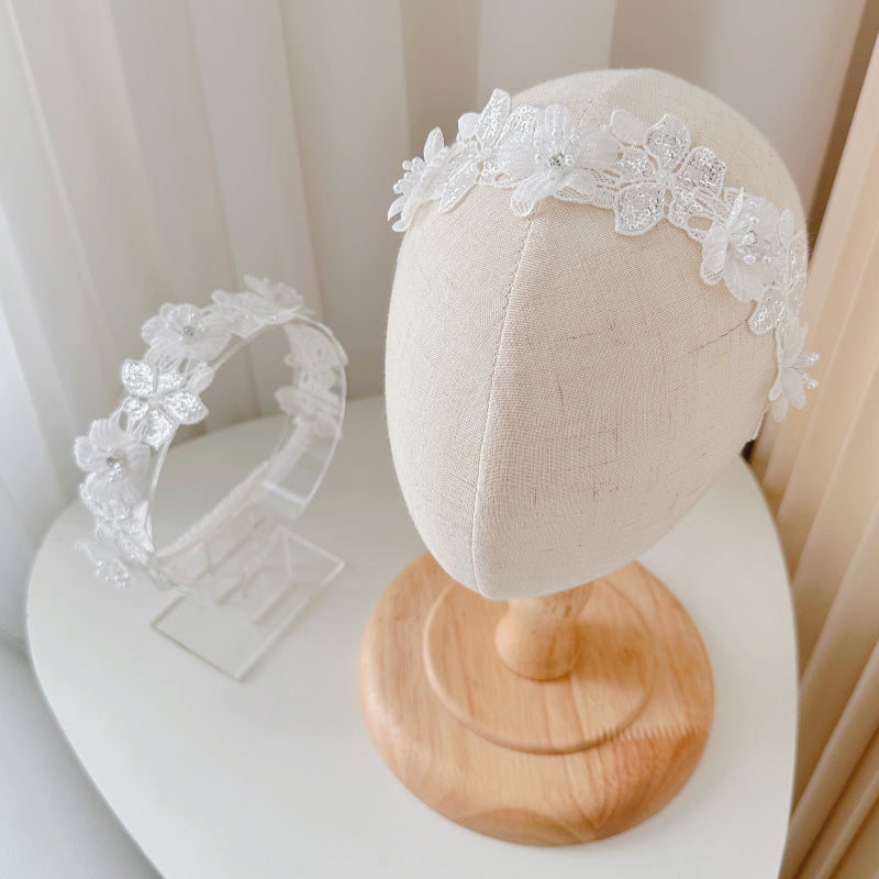 Çocuk Başlığı 3D Çiçekli Bebek Saç Bandı