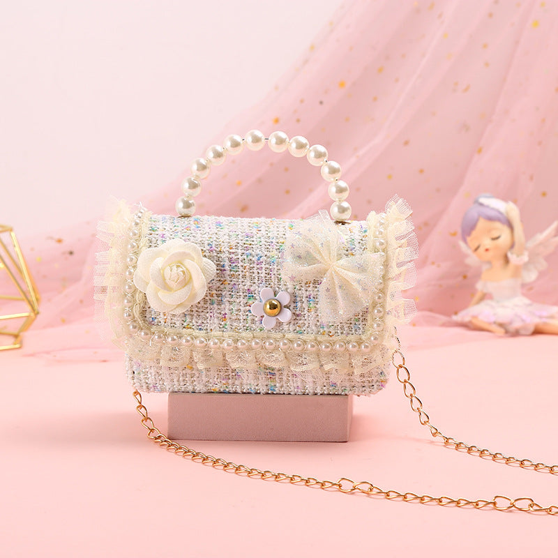 Çiçek Fiyonklu Çocuk Çantası Kız Prenses Çanta