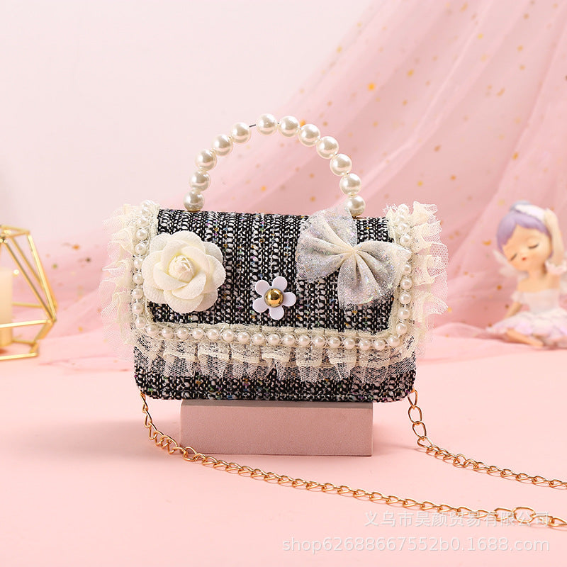 Çiçek Fiyonklu Çocuk Çantası Kız Prenses Çanta