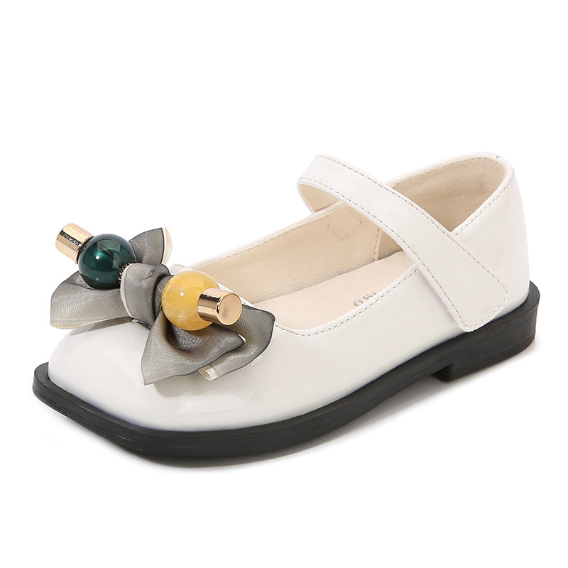 Kız Çocuk Fiyonklu Düz Tokalı Ayakkabı