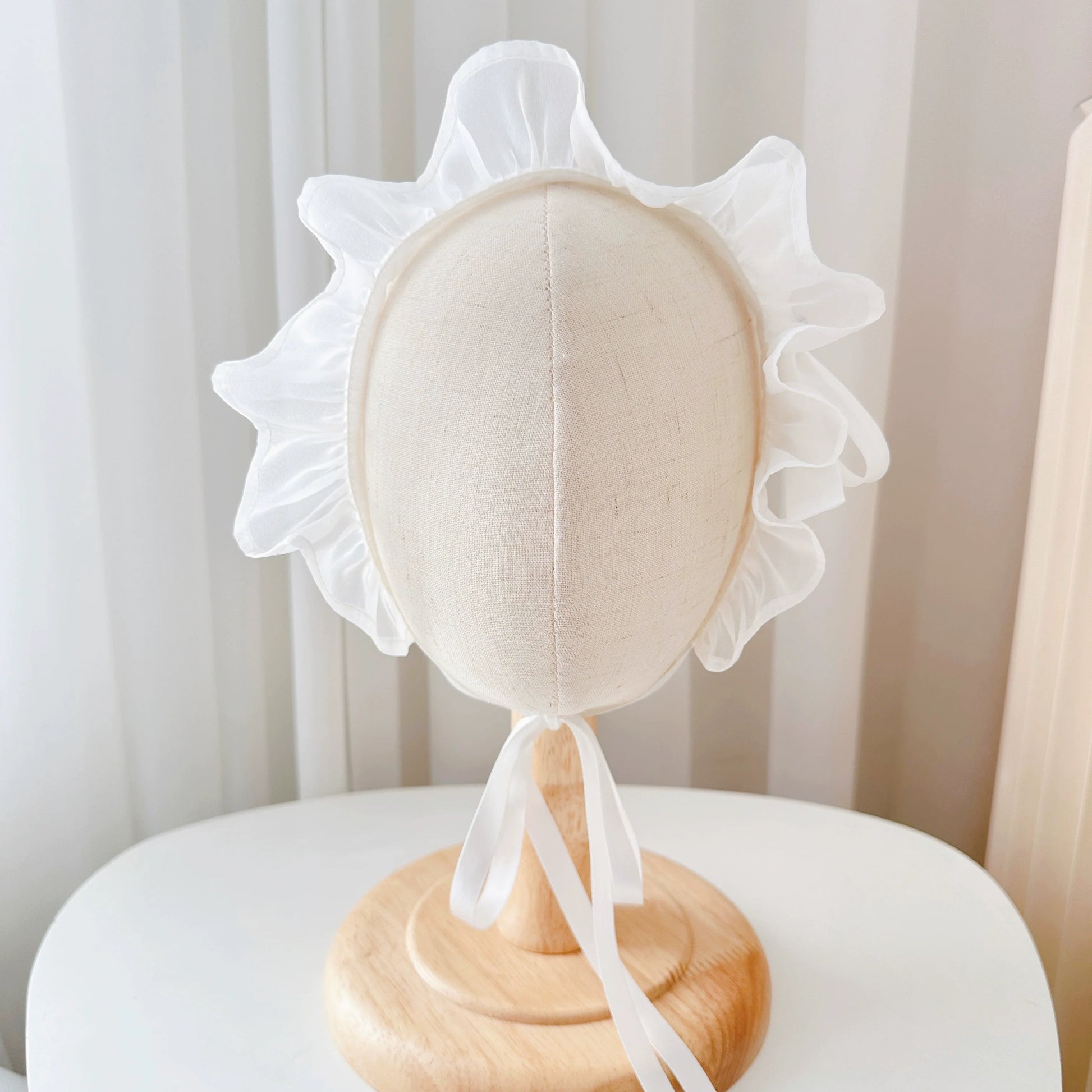 Sevimli Dantel Bebek Şapkası Kız Güneş Şapkası Nefes Alabilir Pamuk Bebek Bonesi