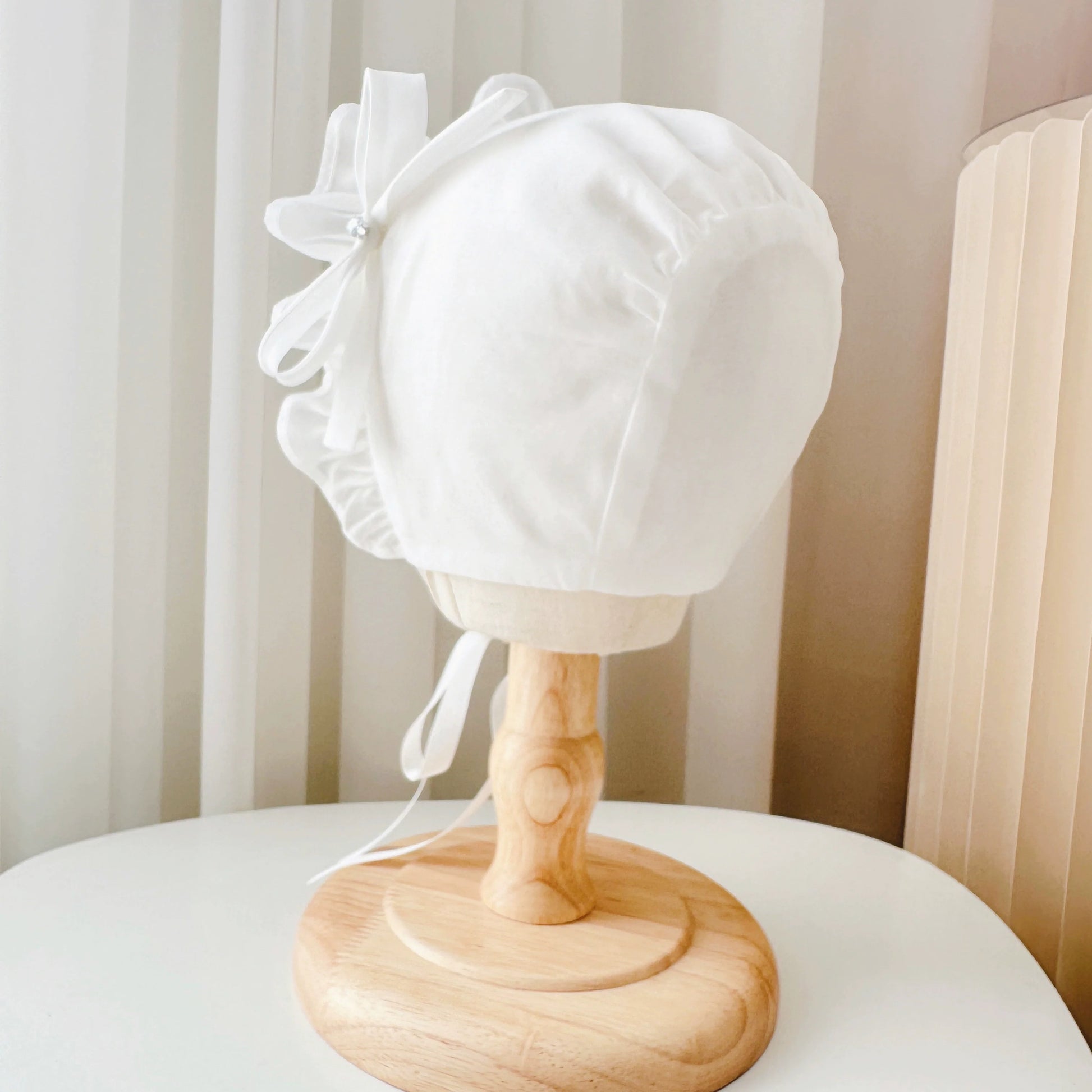 Sevimli Dantel Bebek Şapkası Kız Güneş Şapkası Nefes Alabilir Pamuk Bebek Bonesi