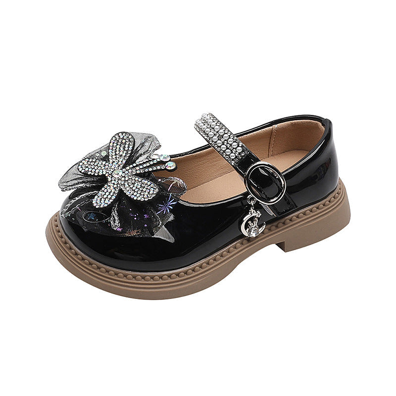 Yeni Kız Bebek Rhinestone Prenses Ayakkabıları