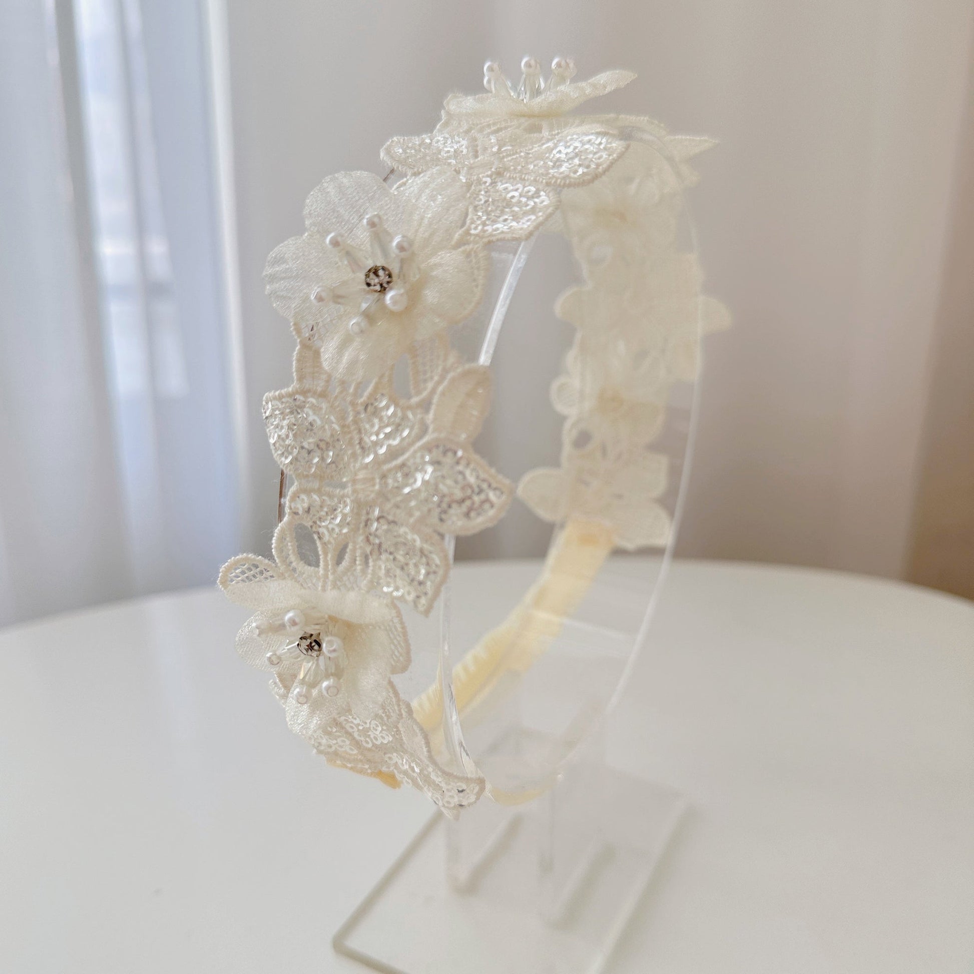 Çocuk Başlığı 3D Çiçekli Bebek Saç Bandı