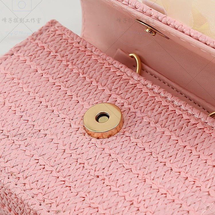 Çiçek İnci Çocuk Çantası Kız Prenses Çanta