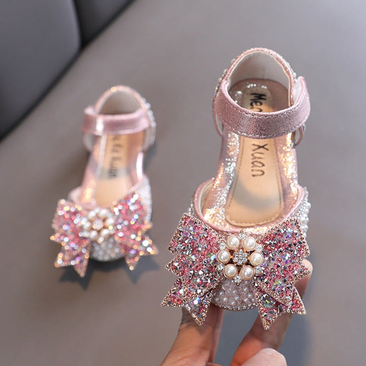 Kız Bebek Sevimli Kelebek Fiyonk Prenses Ayakkabı