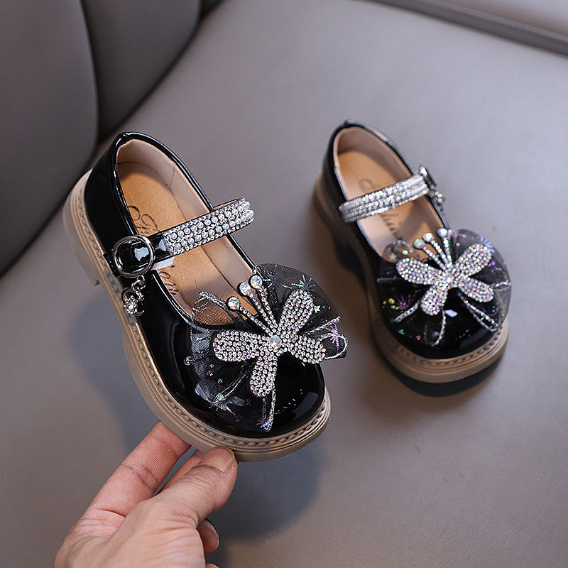 Yeni Kız Bebek Rhinestone Prenses Ayakkabıları