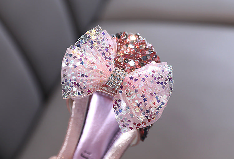 Kız Elbise Ayakkabı Yaz Sevimli Kızlar Payetler Prenses Sandalet