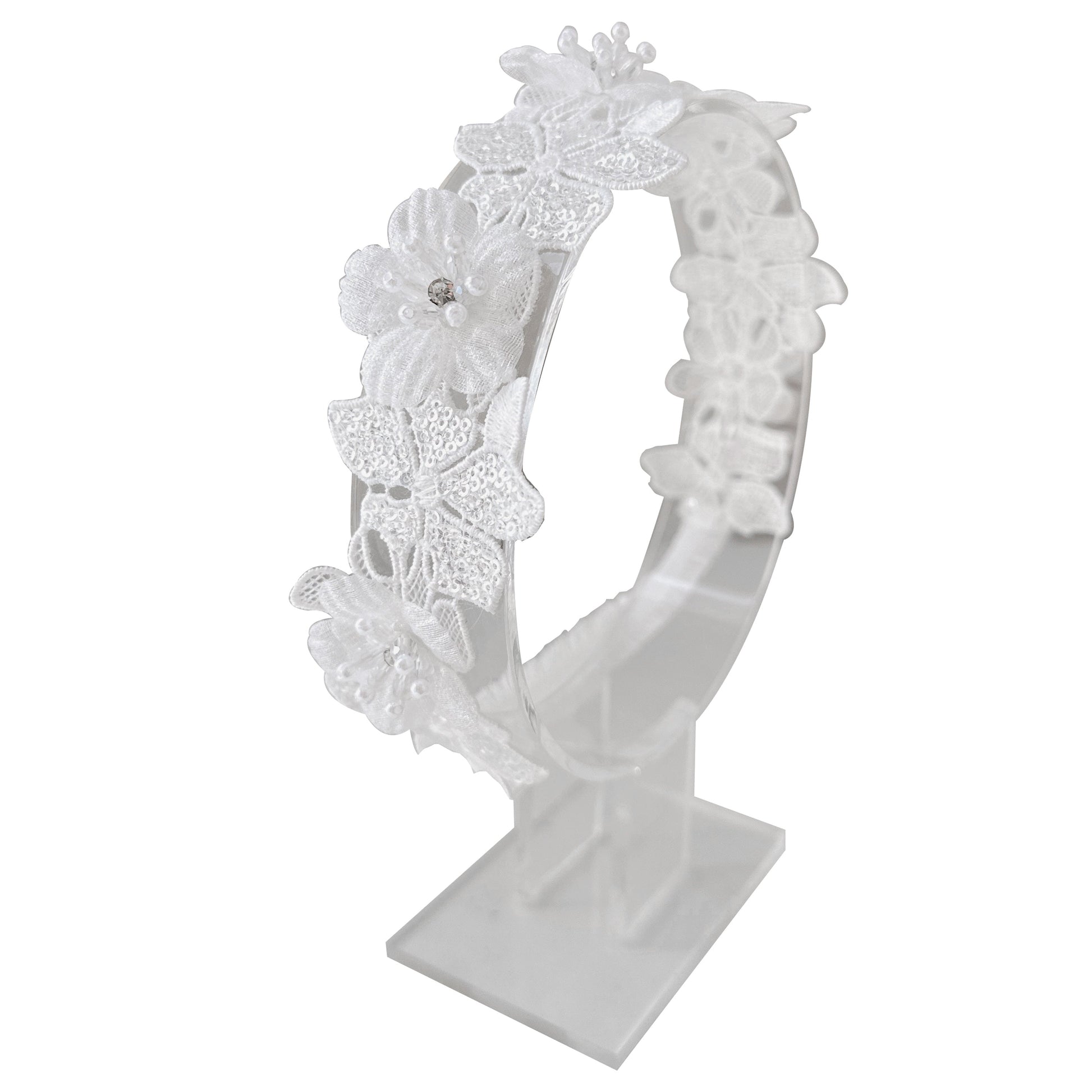 Çocuk Başlığı 3D Çiçekli Bebek Saç Bandı