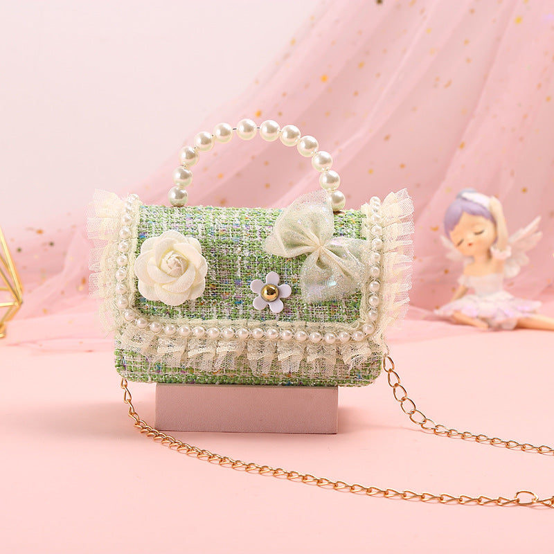 Çiçek Fiyonklu Çocuk Çantası Kız Prenses Çanta