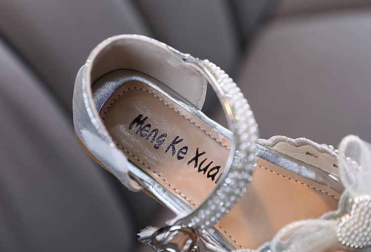 Yazlık Kız Çocuk Fiyonklu Plaj Sandaletleri