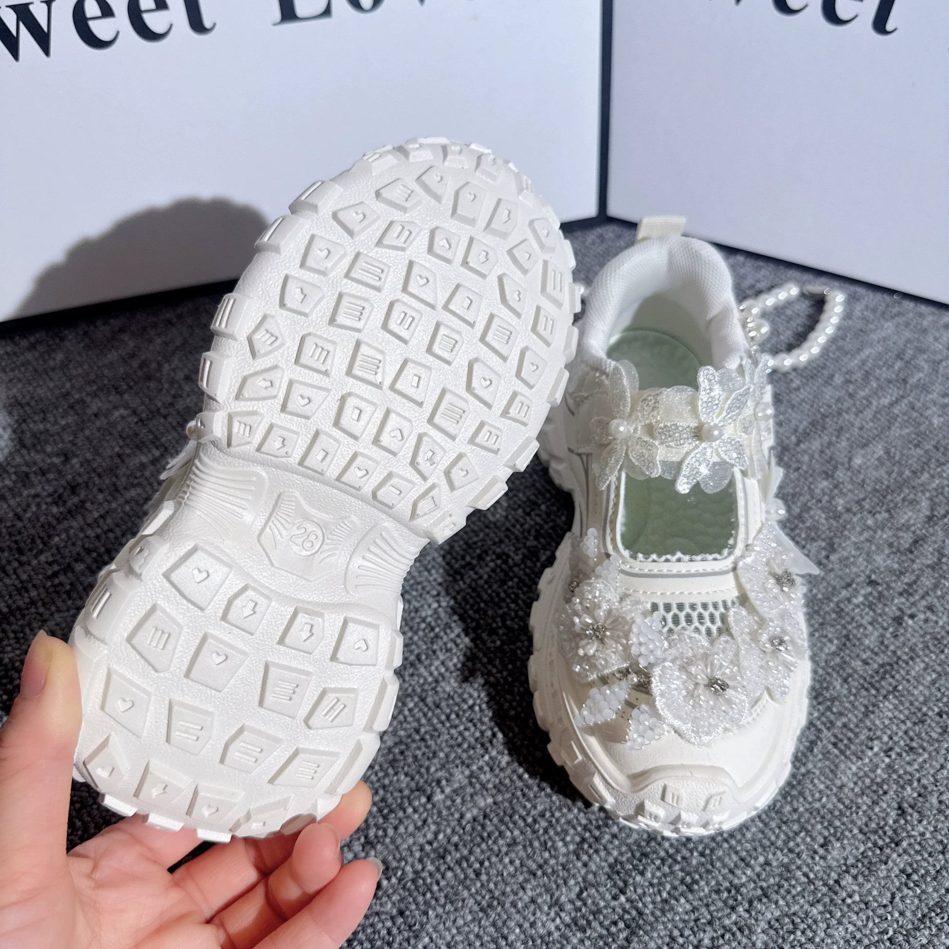 Kız Bebek Yazlık Spor Ayakkabı Çiçek Prenses Sandalet