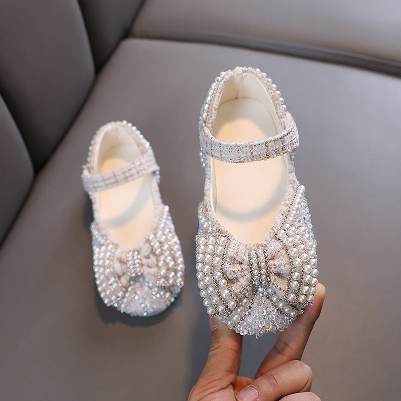 Sevimli Bebek Kız Yaz Güzellik Yarışması Payetler Prenses Ayakkabıları