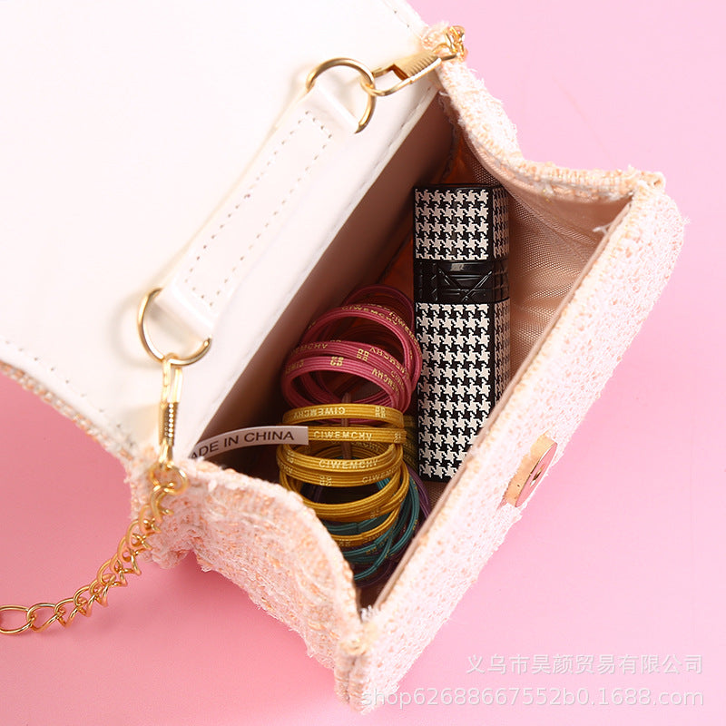 Sevimli Bebek Kız Crossbody İnci Fiyonk Moda El Çantası