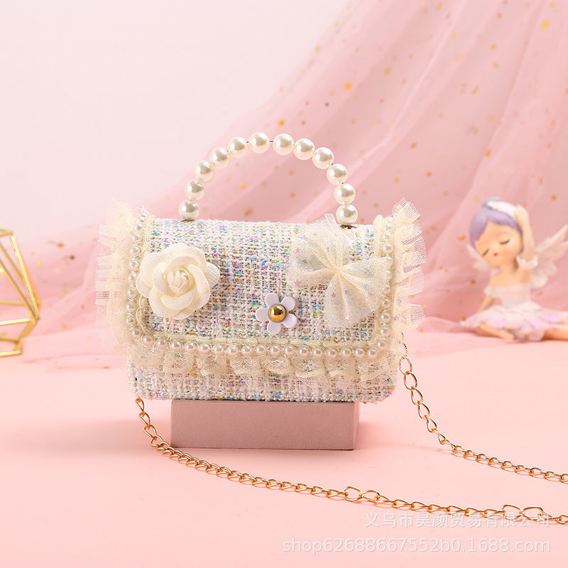 Çiçek Fiyonklu Çocuk Çantası Kız Prenses Çanta