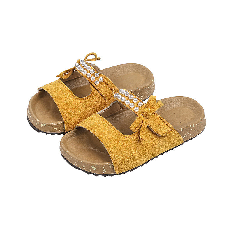 Yaz Yeni Kız Modası İnci Prenses Ayakkabı Sandalet