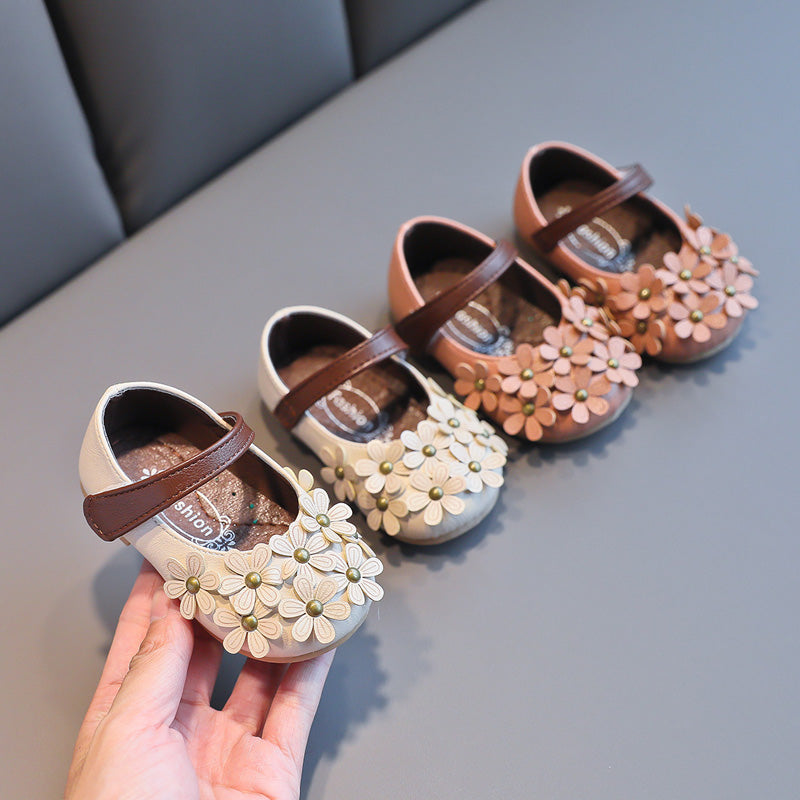 Yürümeye Başlayan Bebek Yumuşak Tabanlı Petal Ayakkabı