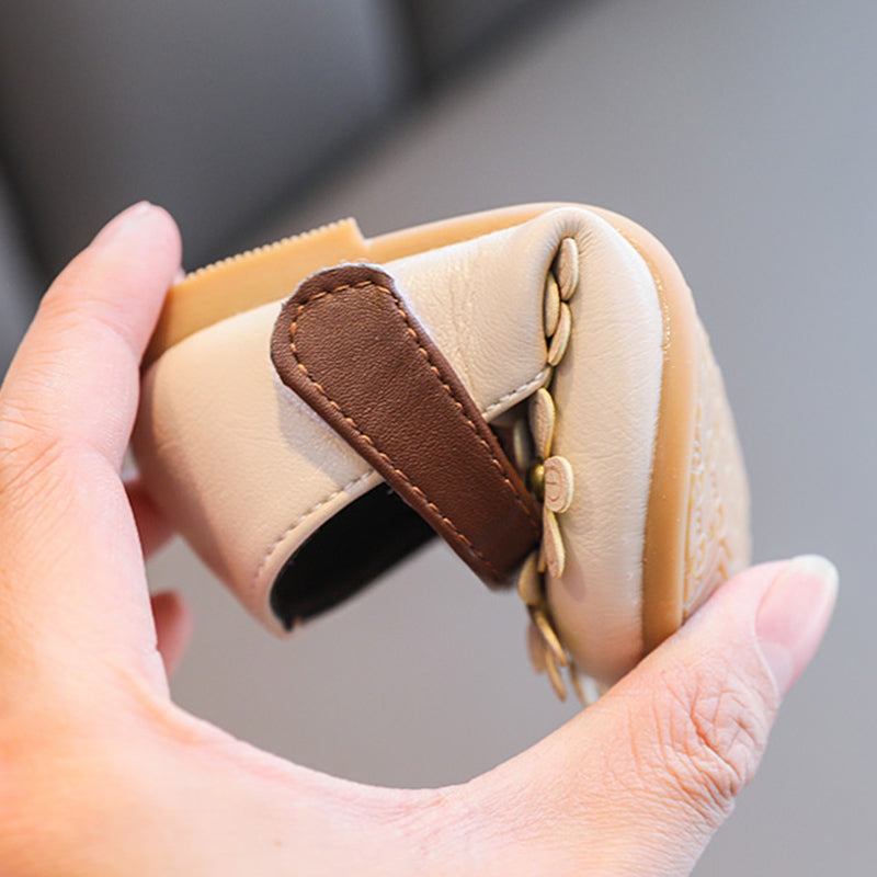 Yürümeye Başlayan Bebek Yumuşak Tabanlı Petal Ayakkabı