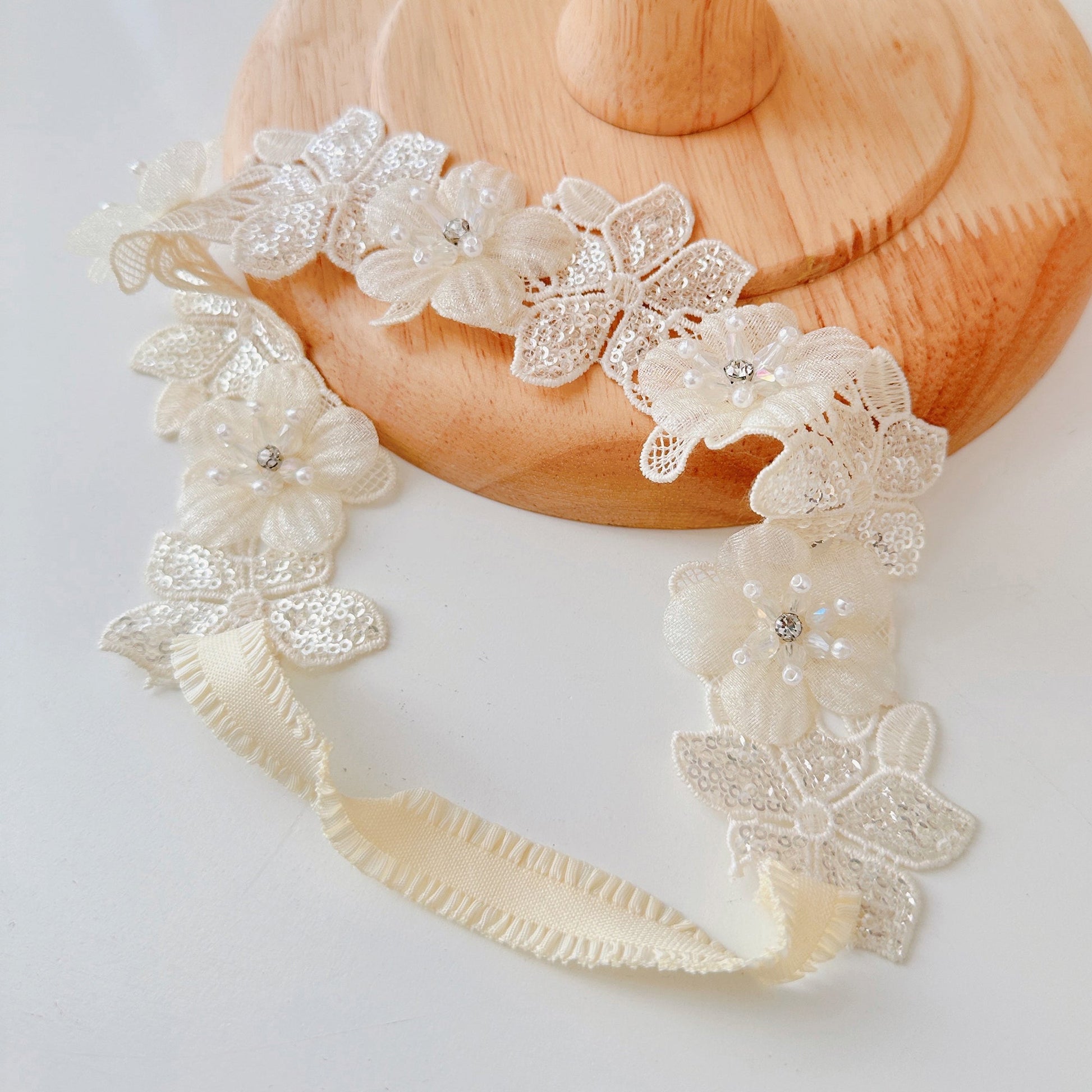 Çocuk Başlığı 3D Çiçekli Bebek Saç Bandı