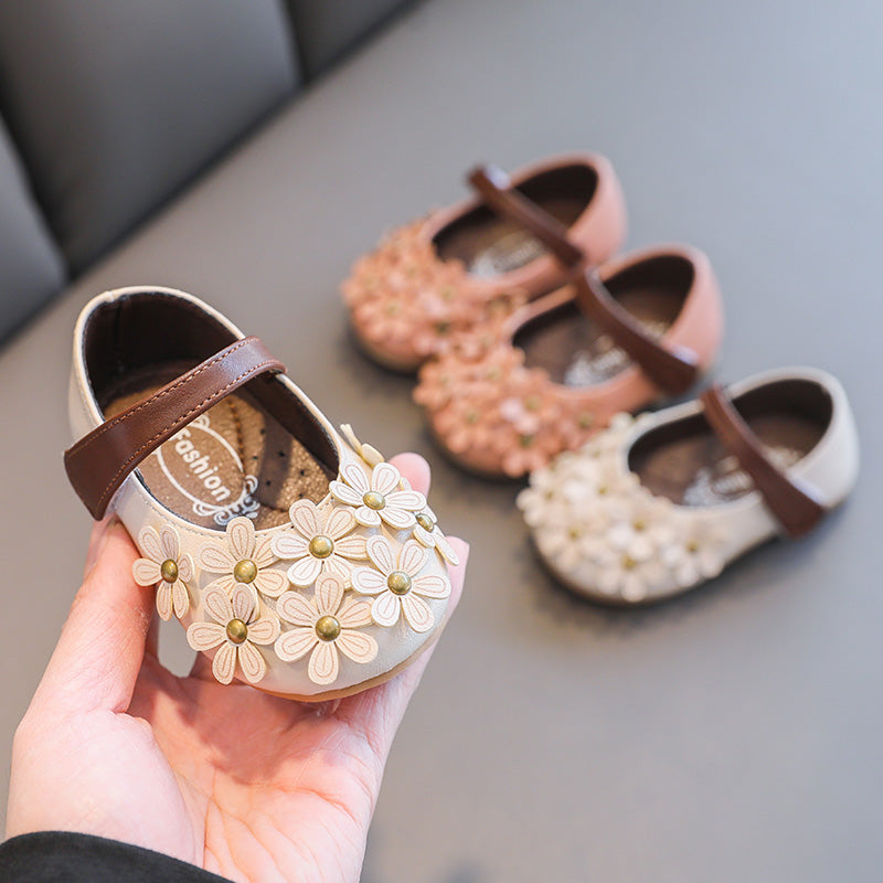 Yürümeye Başlayan Bebek Yumuşak Tabanlı Petal Ayakkabı