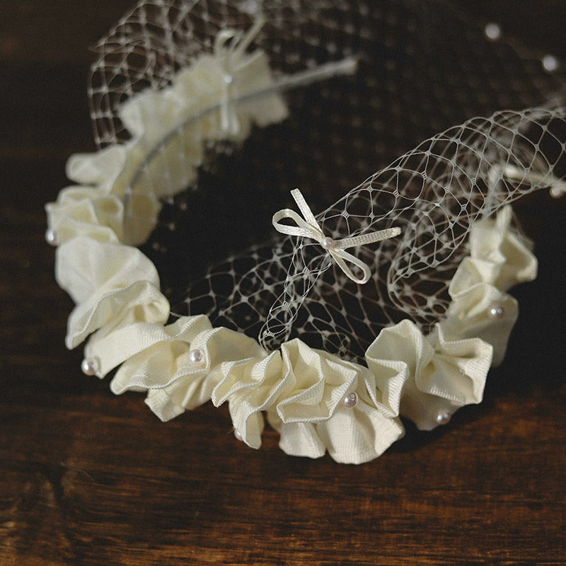 Retro El Yapımı Örgü Saç Bandı