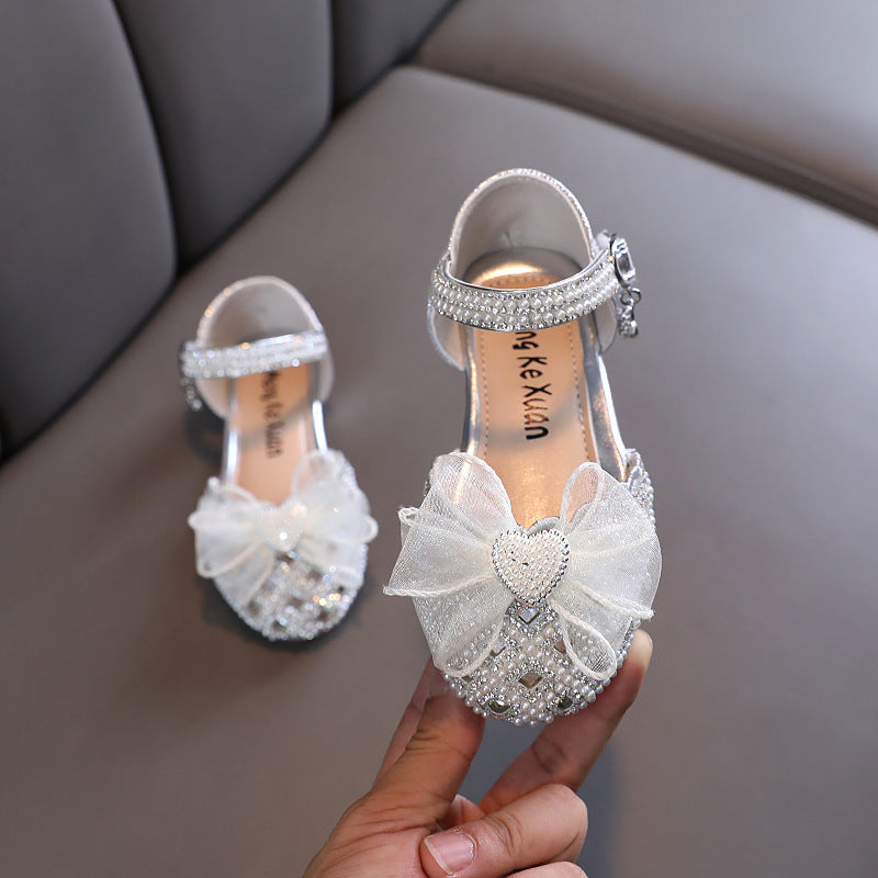 Yazlık Kız Çocuk Fiyonklu Plaj Sandaletleri