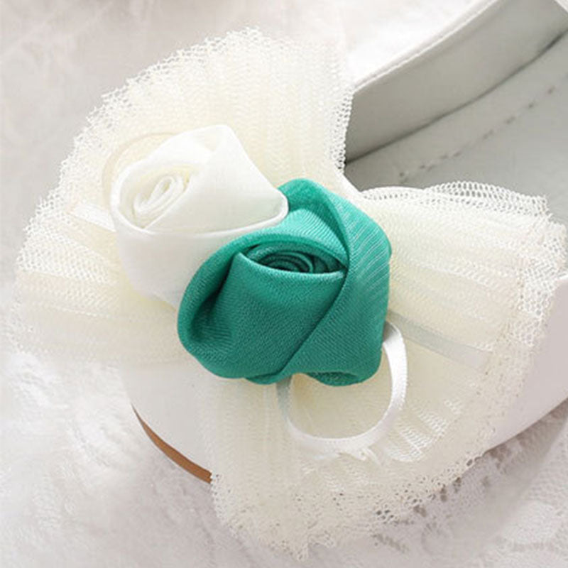 Küçük Kız Çocuk Yaz Sandaletleri Yürümeye Başlayan Çiçekler Fiyonk Prenses Ayakkabıları